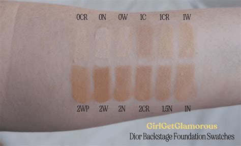 dior backstage face and body foundation shade finder|Dior Backstage foundation shade comparison.